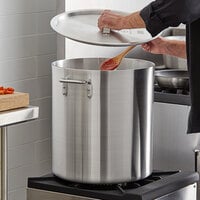 Choice 60 Qt. Heavy Weight Aluminum Stock Pot with Cover