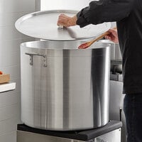 Choice 140 Qt. Heavy Weight Aluminum Stock Pot with Cover