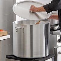 Choice 100 Qt. Heavy Weight Aluminum Stock Pot with Cover