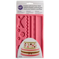 Wilton 191005828 Ribbon and Fabric Silicone Fondant and Gum Paste Mold