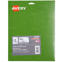 Avery® 61520 PermaTrack 3 3/4 inch x 2 inch Metallic Asset Labels - 64/Pack