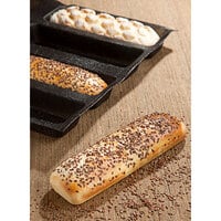 Sasa Demarle Flexipan® Air SF-01165 8 Compartment Rectangular Shape Silicone Bread Mold - 9 1/2 inch x 2 13/16 inch Cavities