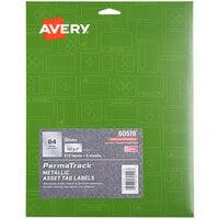 Avery® 60519 PermaTrack 1/2 inch x 1 inch Metallic Asset Labels - 672/Pack