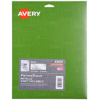 Avery® 61524 PermaTrack 3/4 inch x 2 inch Metallic Asset Labels - 240/Pack