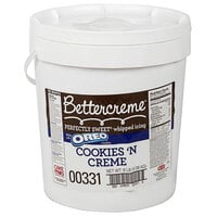 Rich's Bettercreme Cookies 'N Creme Oreo Whipped Icing - 9 lb. Pail