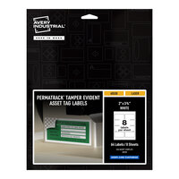 Avery® 60538 PermaTrack 2" x 3 3/4" Tamper-Evident Asset Labels - 64/Pack