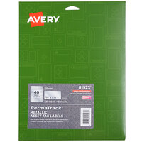 Avery® 61523 PermaTrack 3/4 inch x 1 1/2 inch Metallic Asset Labels - 320/Pack