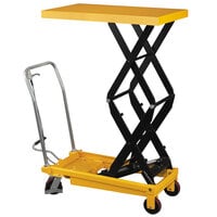 Wesco Industrial Products 272862 24 inch x 48 inch Double Scissors High Lift Table, 1540 lb. 17 inch - 59 inch Lift