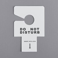 Novo Essentials Hotel Door Sign - Do Not Disturb - Key Slot or Hang - 100/Pack