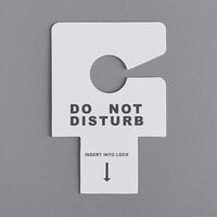Novo Essentials Hotel Door Sign - Do Not Disturb - Key Slot or Hang - 100/Pack