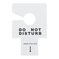 Novo Essentials Hotel Door Sign - Do Not Disturb - Key Slot or Hang - 100/Pack