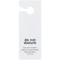 Novo Essentials Hotel Door Sign - Do Not Disturb / Please Make Up Room in 5 Languages - 100/Pack