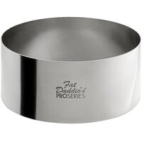 Fat Daddio's SSRD-4175 ProSeries 4 inch x 1 3/4 inch Stainless Steel Round Cake / Food Ring Mold