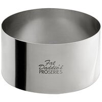 Fat Daddio's SSRD-35175 ProSeries 3 1/2 inch x 1 3/4 inch Stainless Steel Round Cake / Food Ring Mold