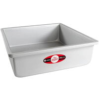 Fat Daddio's PSQ-12124 ProSeries 12" x 12" x 4" Square Anodized Aluminum Straight Sided Cake Pan
