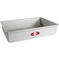 Fat Daddio's POB-12184 ProSeries 12" x 18" x 4" Rectangular Anodized Aluminum Straight Sided Cake Pan