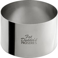 Fat Daddio's SSRD-3175 ProSeries 3" x 1 3/4" Stainless Steel Round Cake / Food Ring Mold