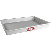 Fat Daddio's POB-12182 ProSeries 12" x 18" x 2" Rectangular Anodized Aluminum Straight Sided Cake Pan