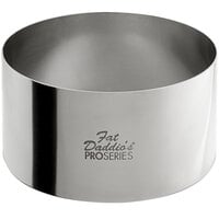 Fat Daddio's SSRD-4020 ProSeries 4 inch x 2 inch Stainless Steel Round Cake / Food Ring Mold
