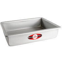 Fat Daddio's POB-8123 ProSeries 8 inch x 12 inch x 3 inch Rectangular Anodized Aluminum Straight Sided Cake Pan