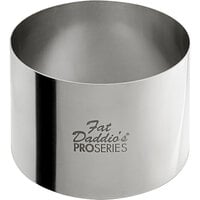 Fat Daddio's SSRD-275175 ProSeries 2 3/4 inch x 1 3/4 inch Stainless Steel Round Cake / Food Ring Mold