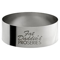 Fat Daddio's SSRD-2075 ProSeries 2 inch x 3/4 inch Stainless Steel Round Tartlet Ring / Food Ring Mold