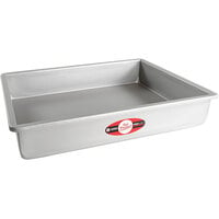 Fat Daddio's POB-12183 ProSeries 12" x 18" x 3" Rectangular Anodized Aluminum Straight Sided Cake Pan