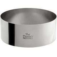 Fat Daddio's SSRD-5020 ProSeries 5" x 2" Stainless Steel Round Cake / Food Ring Mold