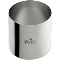 Fat Daddio's SSRD-3030 ProSeries 3" x 3" Stainless Steel Round Cake / Food Ring Mold