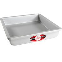 Fat Daddio's PSQ-10102 ProSeries 10 inch x 10 inch x 2 inch Square Anodized Aluminum Straight Sided Cake Pan