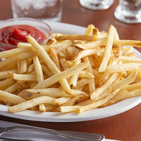 Lamb Weston Private Reserve 4.5 lb. 1/4 inch Skin-On Shoestring Fries - 6/Case