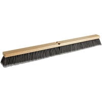 Carlisle 4501623 Flo-Pac 36 inch Hardwood Push Broom Head with Gray Flagged Polypropylene Bristles