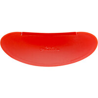 Fat Daddio's BS-64 6 1/4 inch x 4 inch Red Plastic Straight Edge Bowl Scraper