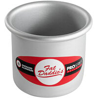 Fat Daddio's PCC-33 ProSeries 3" x 3" Round Anodized Aluminum Straight Sided Cheesecake Pan with Removable Bottom