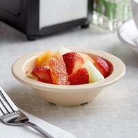 Acopa Foundations 4 oz. Tan Narrow Rim Melamine Fruit Dish - 12/Case