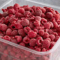 30 lb. IQF Raspberries - Pieces and Whole