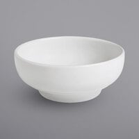 Corona by GET Enterprises PA1101715124 Actualite 12.5 oz. Bright White Porcelain Footed Rice / Cereal Bowl - 24/Case
