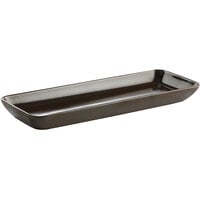 Corona by GET Enterprises PP1942497712 Cosmos 14 3/16" x 5 1/2" Mercury Rectangular Platter - 12/Case