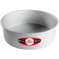 Fat Daddio's PCC-93 ProSeries 9 inch x 3 inch Round Anodized Aluminum Straight Sided Cheesecake Pan with Removable Bottom