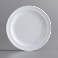 Acopa Foundations 5 1/2" White Narrow Rim Melamine Plate - 12/Case