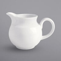 Corona by GET Enterprises PA1101908512 Actualite 8.8 oz. Bright White Small Stackable Porcelain Jug / Gravy Boat - 12/Case