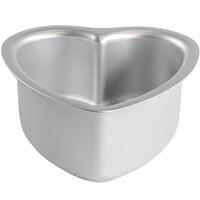 Fat Daddio's PHT-63 ProSeries 6" x 3" Anodized Aluminum Heart Shaped Cake Pan
