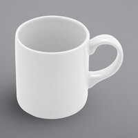 Corona by GET Enterprises PA1101906424 Actualite 11.5 oz. Bright White Stackable Porcelain Mug - 24/Case