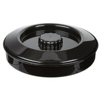 Carlisle 047503 7 1/4" Polypropylene Black Tortilla Server with Interlock Lid