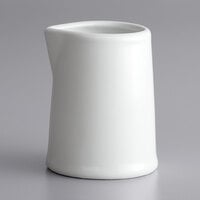 Corona by GET Enterprises PA1101909224 Actualite 3 oz. Bright White Porcelain Individual Creamer - 24/Case