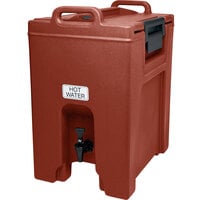 Cambro UC1000402 Ultra Camtainers® 10.5 Gallon Brick Red Insulated Beverage Dispenser
