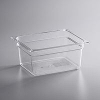 Vigor 1/2 Size Clear Polycarbonate Food Pan - 6 inch Deep