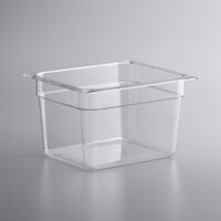 Vigor 1/2 Size Clear Polycarbonate Food Pan - 8 inch Deep