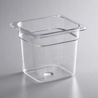 Vigor 1/6 Size 6 inch Deep Clear Polycarbonate Food Pan