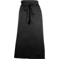 Mercer Culinary M61130BK Genesis® Black Customizable Poly-Cotton Bistro Apron - 33" x 29"